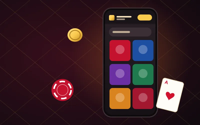 Book of Bet casino on mobile Book of Bet casino app-free mobile lobby on a phone screen